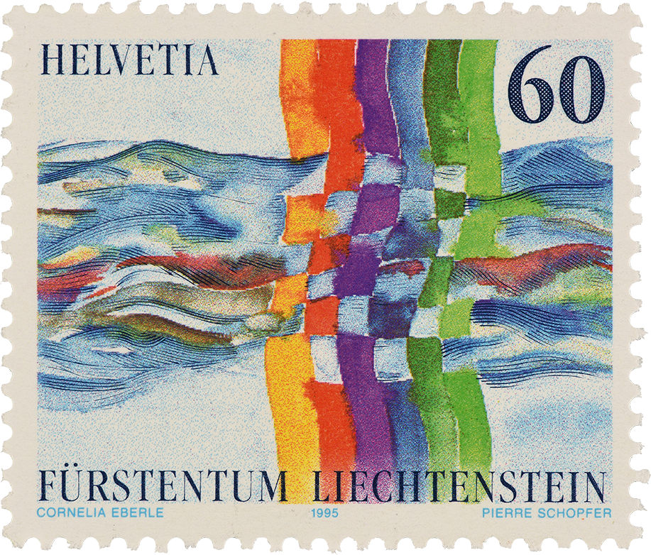 obras 1978-con sello especial Liechtenstein-FDC-Europa-paisajes 